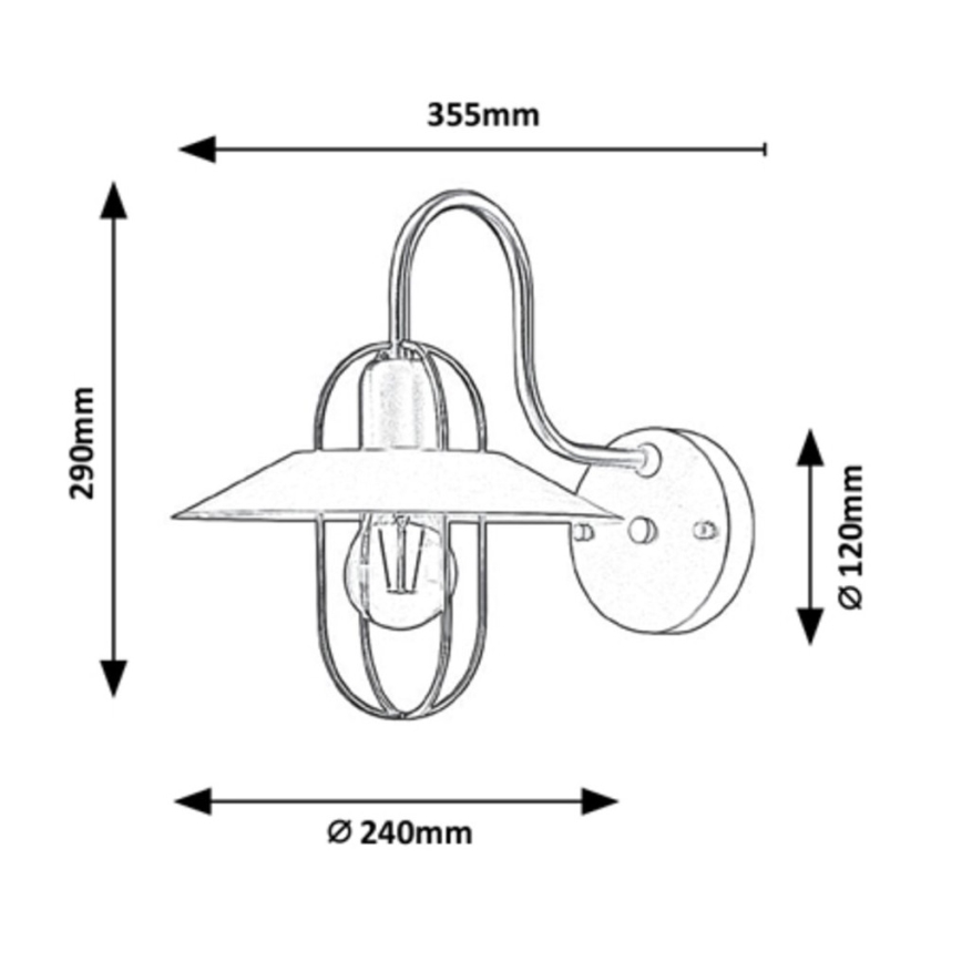Rabalux - Wand Lamp 1xE27/40W/230V