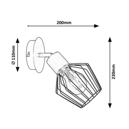 Rabalux - Wand Lamp 1xE27/40W/230V