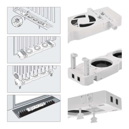 Radiatorventilator 5/230V wit