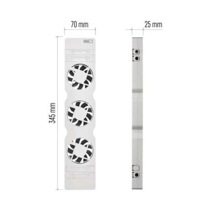 Radiatorventilator 5/230V wit