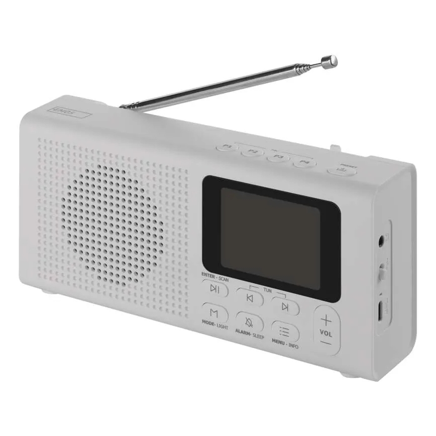 Radio DAB DAB+ FM 3W/5V/4xAA wit