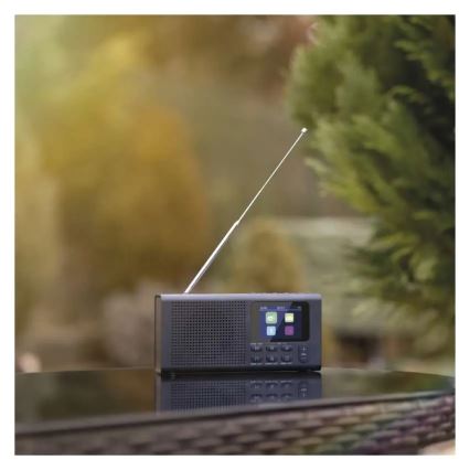 Radio DAB DAB+ FM 3W/5V/4xAA zwart