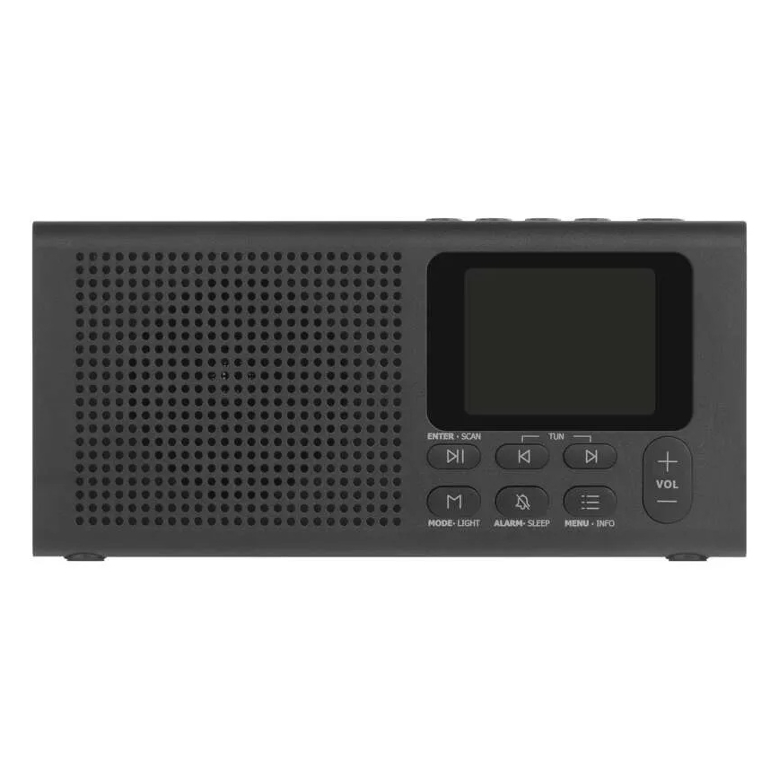 Radio DAB DAB+ FM 3W/5V/4xAA zwart