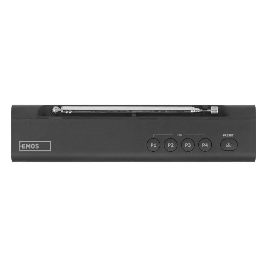 Radio DAB DAB+ FM 3W/5V/4xAA zwart