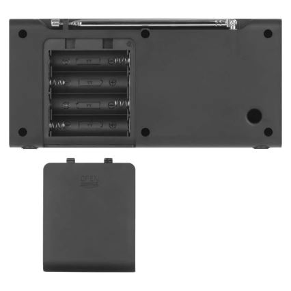 Radio DAB DAB+ FM 3W/5V/4xAA zwart