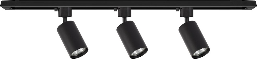 Railspot voor het TIGER railsysteem 3xGU10/10W/230V, zwart