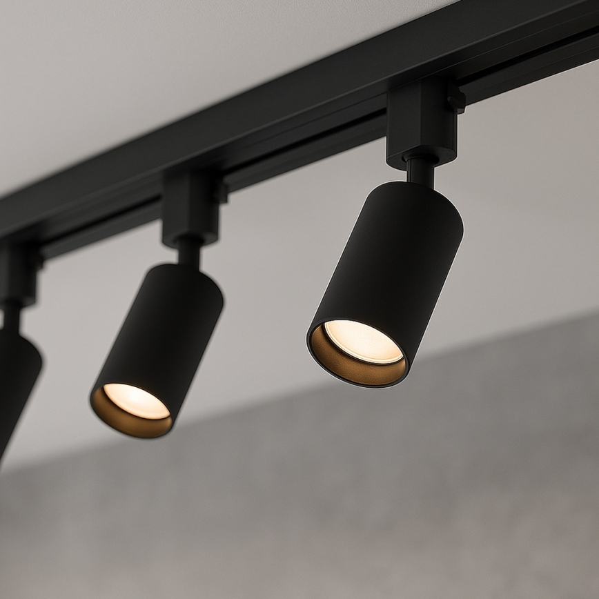 Railspot voor het TIGER railsysteem 3xGU10/10W/230V, zwart