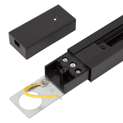 Railsysteem 1-fase TRACK 2 m zwart