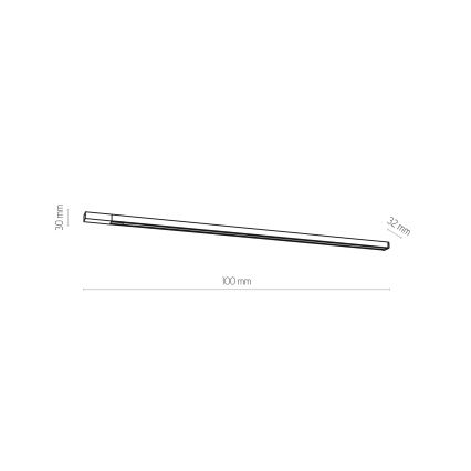 Railsysteem 3-fases TRACER 1 m wit