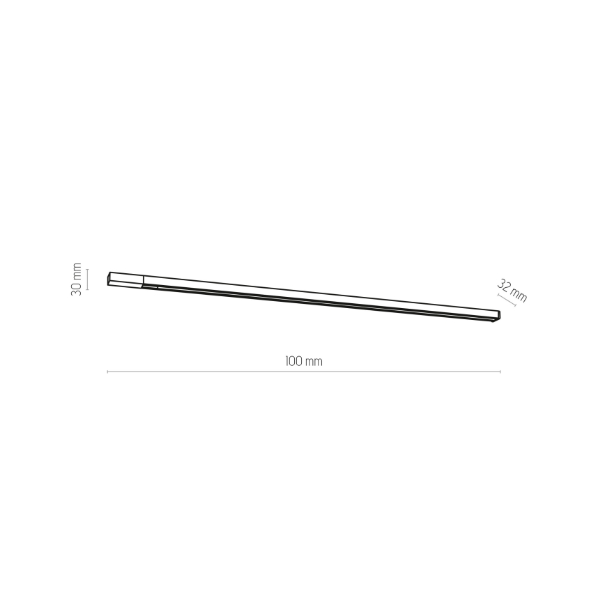Railsysteem 3-fases TRACER 1 m wit