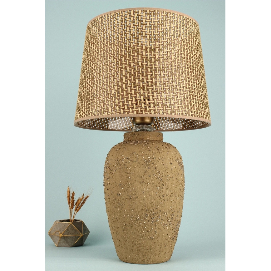 RAMZES bureau lamp 1xE27/40W/230V bruin