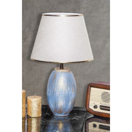 RAMZES bureau lamp 1xE27/40W/230V crème/blauw