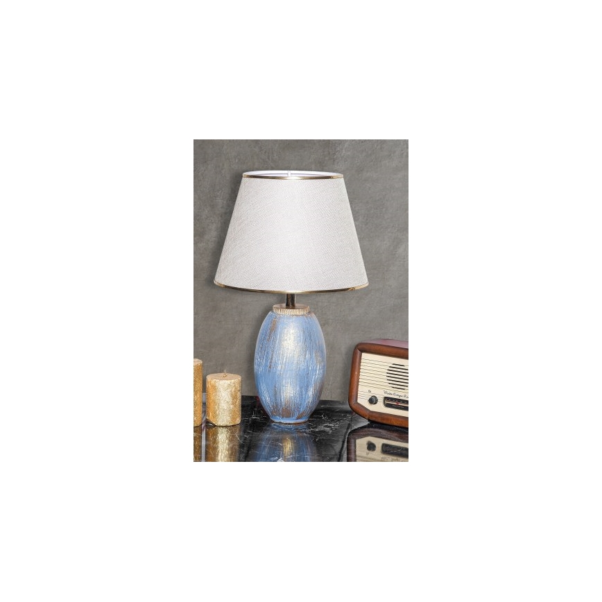 RAMZES bureau lamp 1xE27/40W/230V crème/blauw