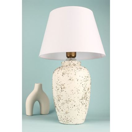 RAMZES Bureau Lamp 1xE27/40W/230V wit/creme