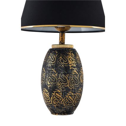RAMZES bureau lamp 1xE27/40W/230V zwart/goud