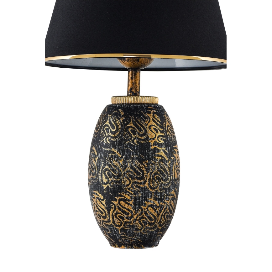 RAMZES bureau lamp 1xE27/40W/230V zwart/goud