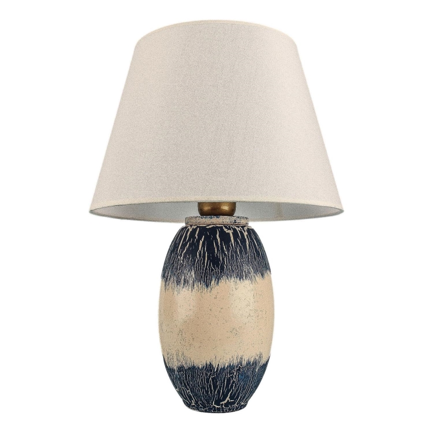 RAMZES Bureaulamp 1xE27/40W/230V Beige/Blauw