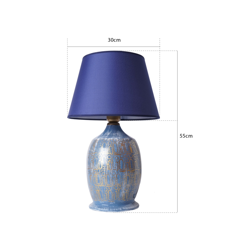 RAMZES bureaulamp 1xE27/40W/230V blauw