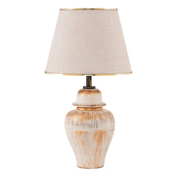 RAMZES bureaulamp 1xE27/40W/230V crème/goud