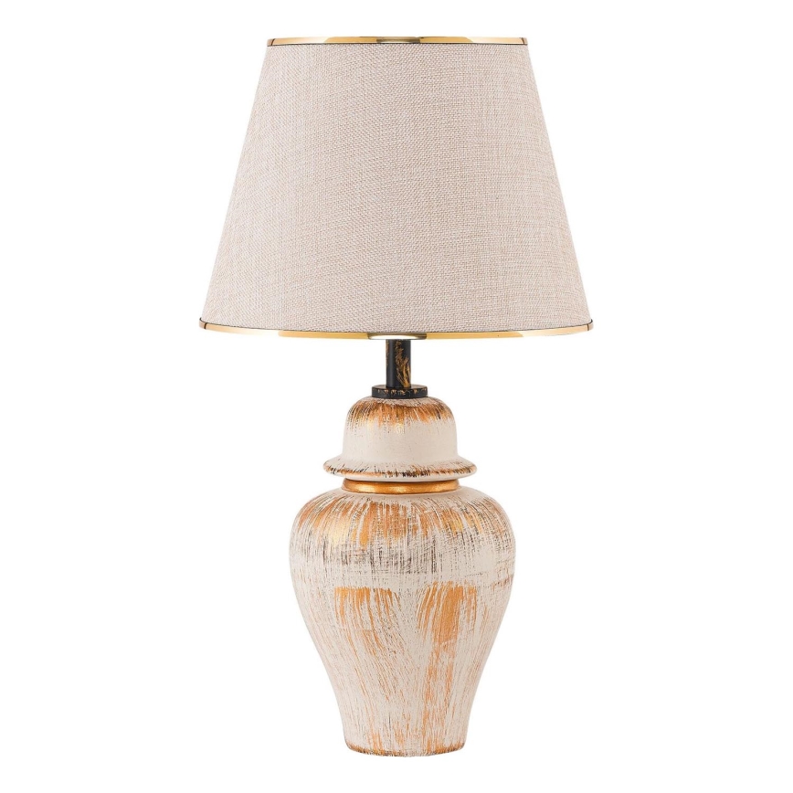 RAMZES bureaulamp 1xE27/40W/230V crème/goud