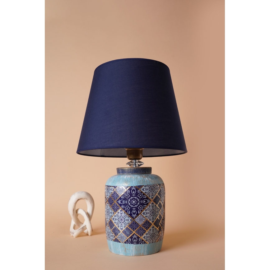 RAMZES tafel lamp 1xE27/40W/230V blauw