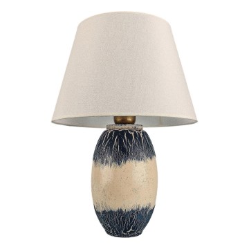 RAMZES Tafellamp 1xE27/40W/230V beige/blauw