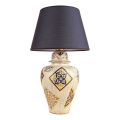 RAMZES Tafellamp 1xE27/40W/230V blauw/beige