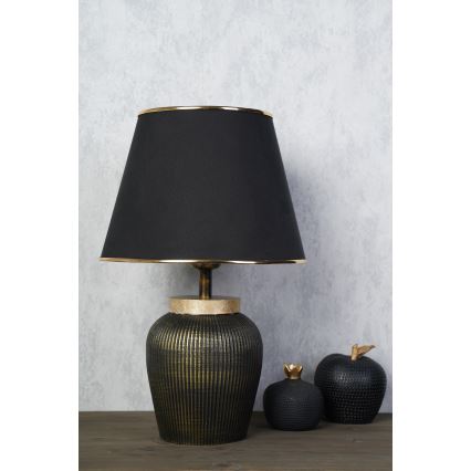 RAMZES Tafellamp 1xE27/40W/230V zwart/goud