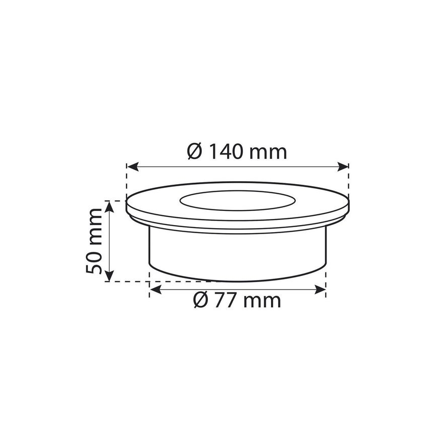 LED Inbouwlamp op zonne-energie met sensor LED/0,12W/2xAAA IP67 roestvrij ring