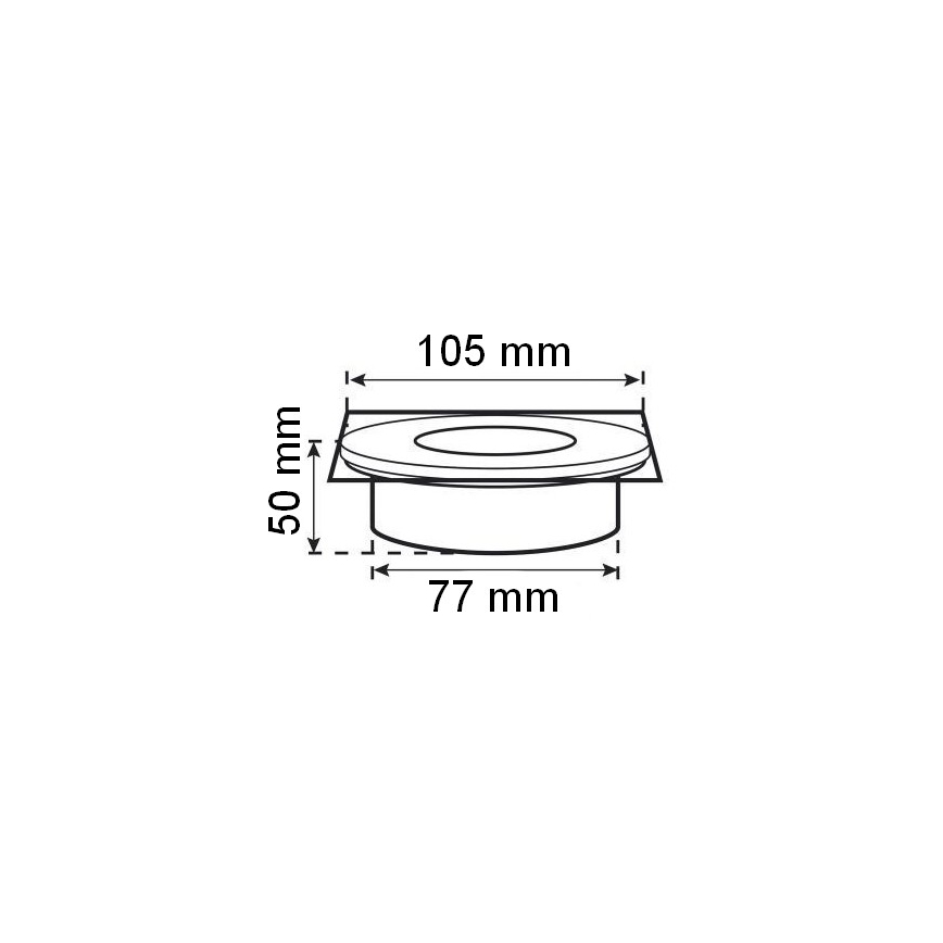 LED Oprit zonne-lamp met schemersensor ​ LED/0,12W/2xAAA IP67 roestvrij vierhoekig