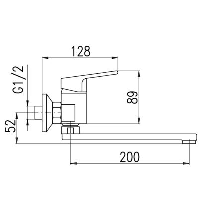 RAV Slezák CO101.5/23Z - Wastafelkraan COLORADO cm, glanzend goud