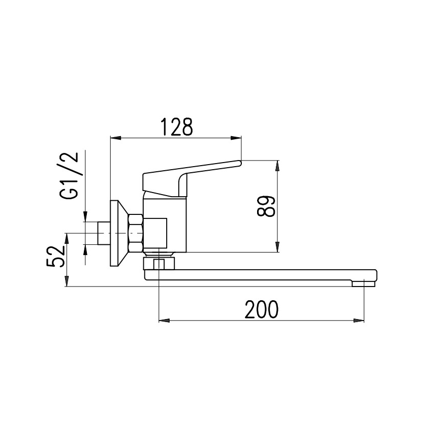 RAV Slezák CO101.5/23Z - Wastafelkraan COLORADO cm, glanzend goud