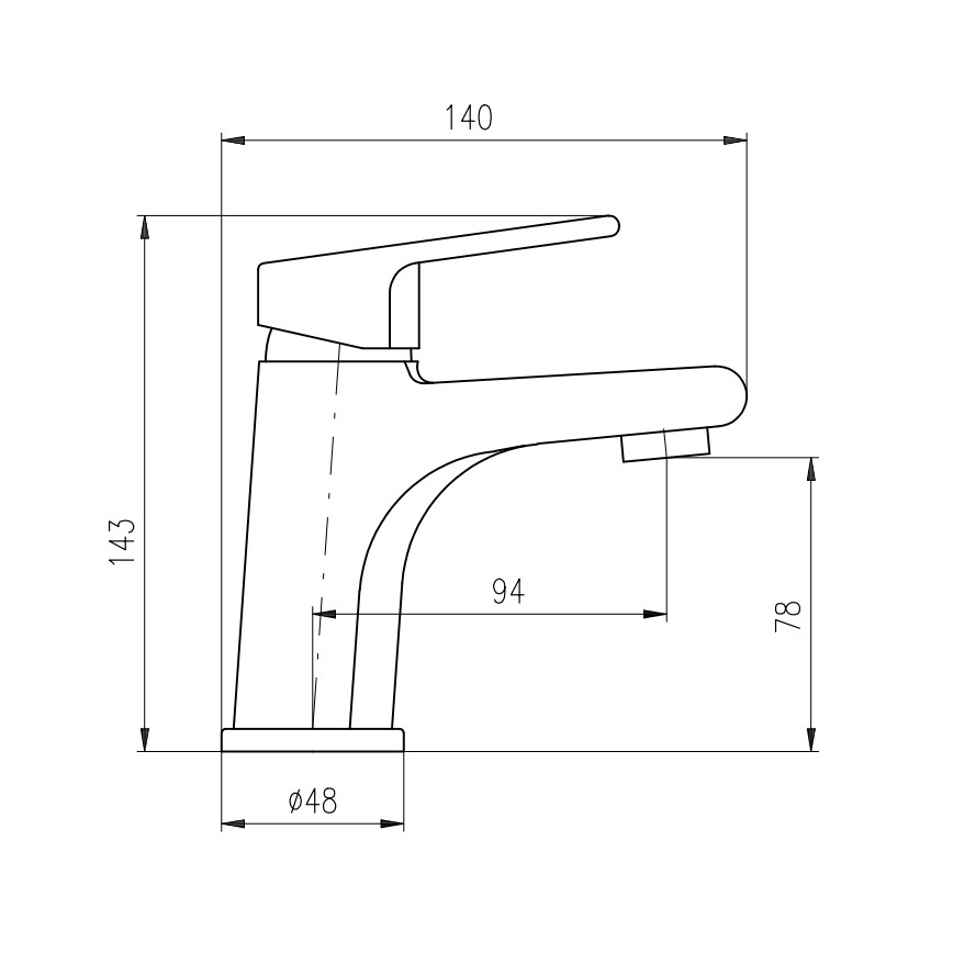 RAV Slezák CO126.0CMATZ - Wastafelkraan COLORADO 14,3 cm zwart/goud