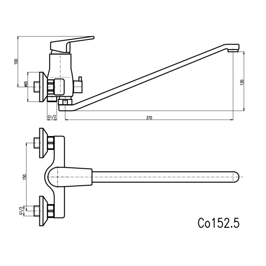 RAV Slezák CO152.5 - Badmengkraan COLORADO, glanzend chroom
