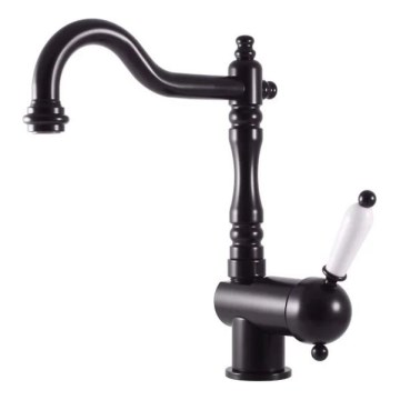 RAV Slezák L508.0/8CMAT - Keuken-/wastafelmengkraan LABE RETRO 25,6 cm mat zwart
