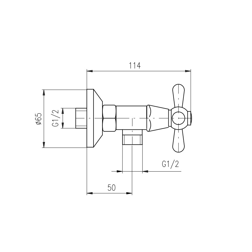RAV Slezák MK180.5/2SM - Doucheset met MORAVA RETRO-mengkraan, antiek messing