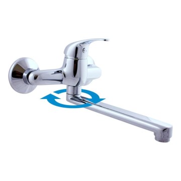 RAV Slezák SA001.5/23 - Spoelbak-/wastafelmengkraan SAZAVA glanzend chroom