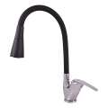 RAV Slezák SA006.0/13 - Keukenkraan met flexibele uitloop SAZAVA 35,6 cm zwart/glanzend chroom
