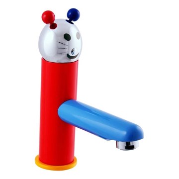 RAV Slezák SE326.0 - Wastafelkraan JUNIOR 18,2 cm rood/blauw