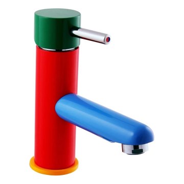 RAV Slezák SE426.0 - Wastafelkraan JUNIOR 15,7 cm rood/blauw/groen