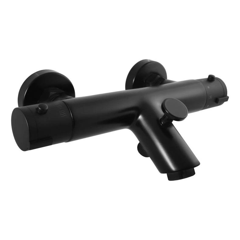 RAV Slezák TRM54.5CMAT - Thermostatische badmengkraan TERMO mat zwart