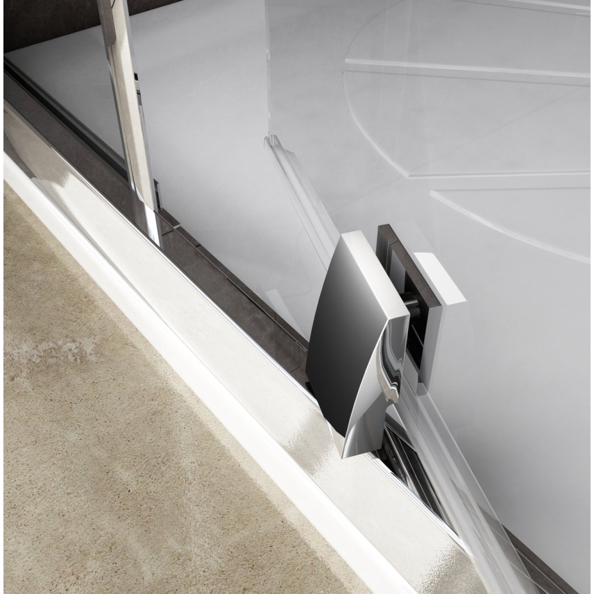 Ravak 37677U00Z1 - Driedelige kwartcirkel douchecabine PIVOT 90 x 90 cm satijn