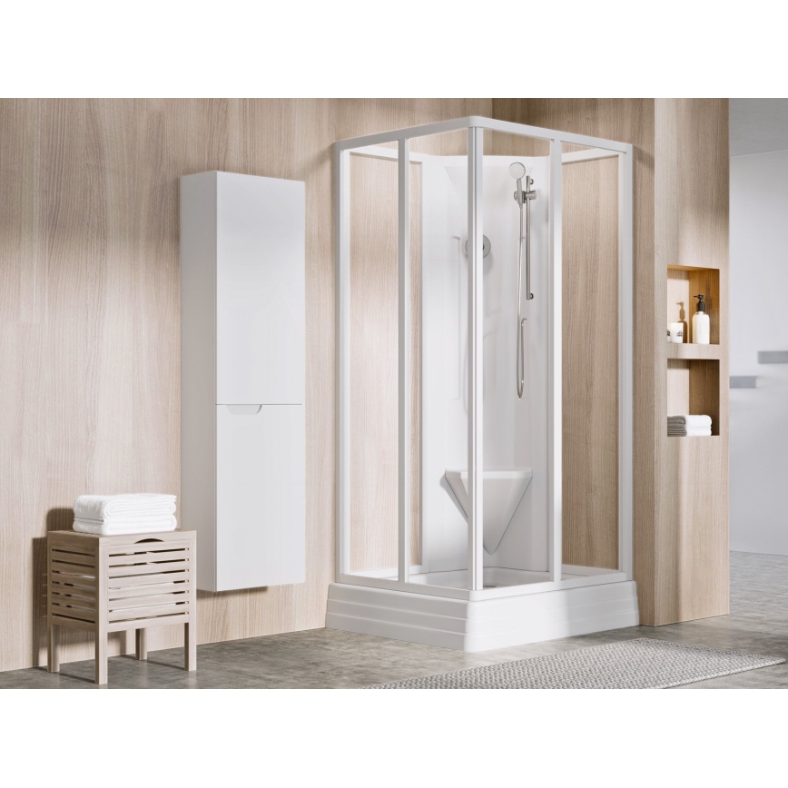 Ravak A007701120 - Vierkante douchebak ANGELA 90x90 cm wit