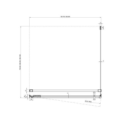 Ravak - Douchecabine COOL 90x90 cm zwart