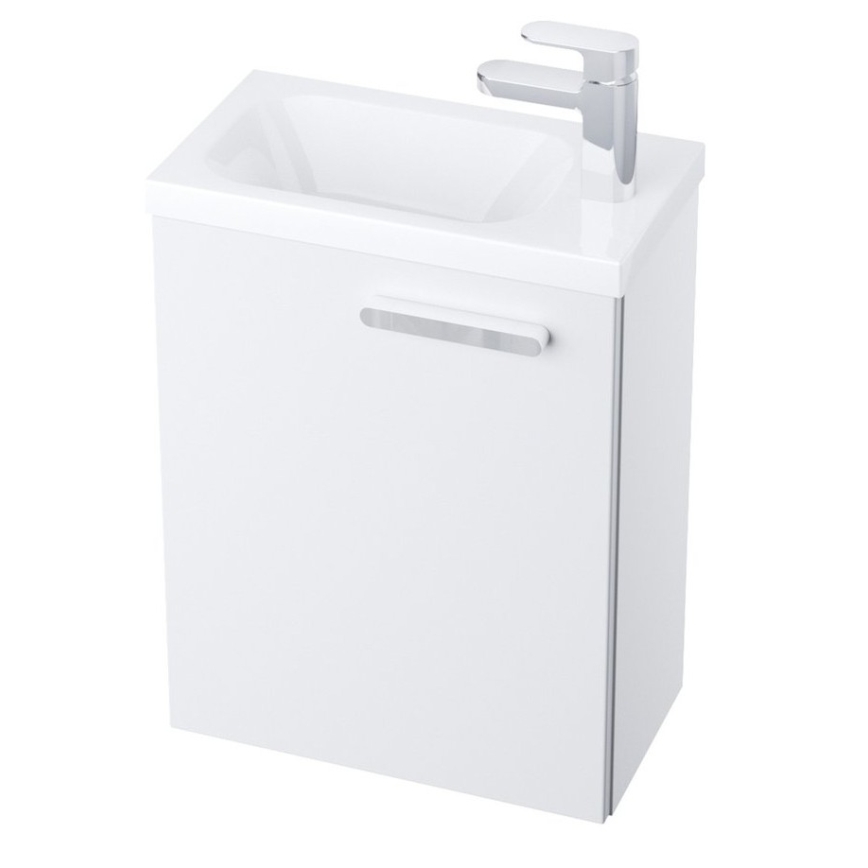Ravak X000000540 - Deur voor wastafelonderkast links chroom  37,5x53 cm wit