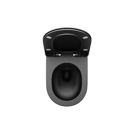 Ravak X01795 - Toiletzitting SoftClose CHROME zwart