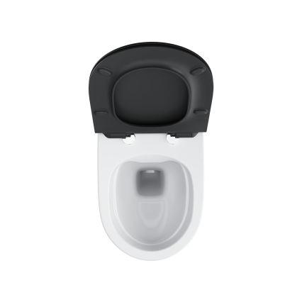 Ravak X01862 - SoftClose VITA SLIM toiletbril, zwart