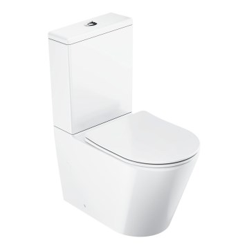 Ravak X01872 - WC-combinatie Rimless met SoftClose-toiletbril ELEGANT keramiek/wit