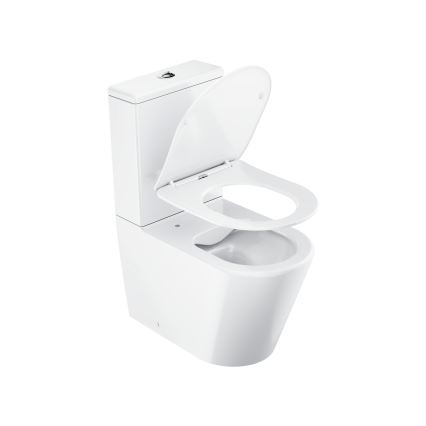 Ravak X01872 - WC-combinatie Rimless met SoftClose-toiletbril ELEGANT keramiek/wit