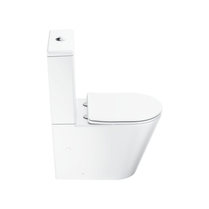 Ravak X01872 - WC-combinatie Rimless met SoftClose-toiletbril ELEGANT keramiek/wit